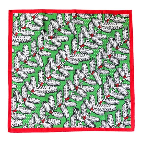 LUSH Limited Edition "Evergreen" 100% Recycled Polyester Knot Wrap, 20" x 20” - Picture 1 of 2